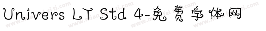Univers LT Std 4字体转换